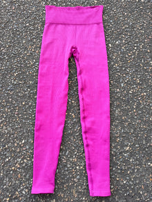  Sample High Waist 7/8 Seamless Tights - Pink