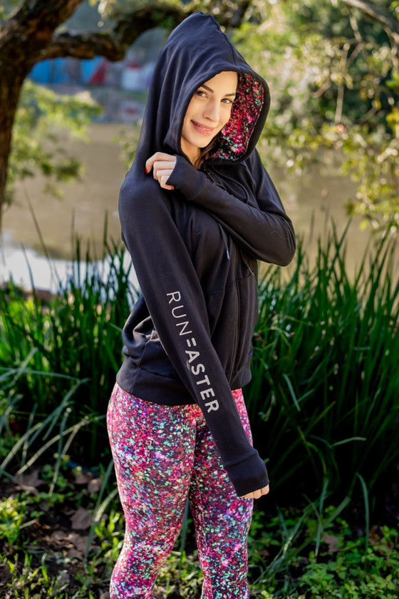 Freedom Zip Jacket - Black/Starry Nights - RunFaster