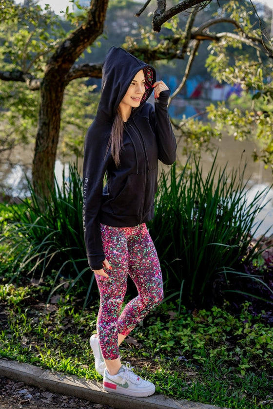 Freedom Zip Jacket - Black/Starry Nights - RunFaster