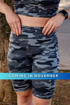 High Waist Long Shorts - Camo - RunFaster