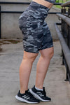 High Waist Long Shorts - Camo - RunFaster