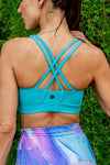 Matrix Sports Bra - Ice Blue - RunFaster