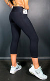 Mid Waist 3/4 - Black - RunFaster