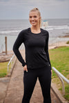 Sprinter Long Sleeve - Black - RunFaster